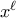 x^{\ell}