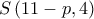 S\left( {11 - p,4} \right)