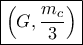 \boxed{\left( {G,\frac{{{m_c}}}{3}} \right)}