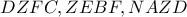DZFC,ZEBF,NAZD