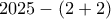 2025-(2+2)