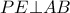  PE \bot AB
