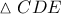 \vartriangle CD E