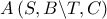 A\left( {S,B\backslash T,C} \right)
