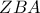 \displaystyle{ZBA}