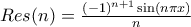 Res(n) = \frac{(-1)^{n+1} \sin(n \pi x)}{n}