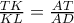 \frac{TK}{KL}=\frac{AT}{AD}