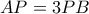 AP=3PB