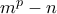 m^p-n