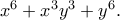 x^6 + x^3y^3 + y^6.
