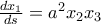 \frac{dx_{1}}{ds}=a^{2}x_{2}x_{3}