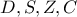  D,S,Z,C 