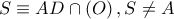 S\equiv AD\cap \left( O \right),S\ne A