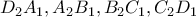 D_2A_1, A_2B_1, B_2C_1, C_2D_1