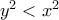 y^2<x^2