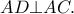 AD\bot AC.