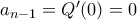 a_{n-1}=Q'(0)=0