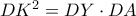DK^2=DY \cdot DA