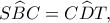 S\widehat BC=C\widehat DT,