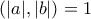 \displaystyle{(|a| , |b|)=1}