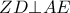 ZD\bot AE