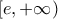 \displaystyle{[e,+\infty)}