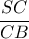 \dfrac{SC}{CB}