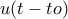u(t-to)