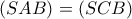 (SAB) = (SCB)