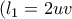 (l_1=2uv
