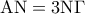 {\rm A}{\rm N} = 3{\rm N}\Gamma