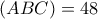 (ABC)=48