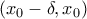 (x_0-\delta ,x_0)