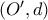 (O', d)