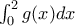 \int _0^2 g(x)dx