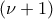 (\nu+1)