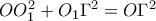 OO_1^2  + O_1 \Gamma ^2  = O\Gamma ^2