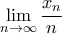 \displaystyle{\lim_{n\to\infty}\dfrac{x_{n}}{n}}