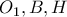 O_1,B, H