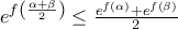 {{e}^{f\left( \frac{\alpha +\beta }{2} \right)}}\le \frac{{{e}^{f(\alpha )}}+{{e}^{f(\beta )}}}{2} 