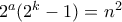 2^a(2^k-1)=n^2