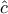 \hat c