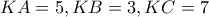 KA=5,KB=3,KC=7