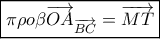 \boxed{\pi \rho o\beta {{\overrightarrow {OA} }_{\overrightarrow {BC} }} = \overrightarrow {MT} }