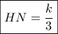\boxed{HN=\frac{k}{3}}