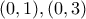 (0,1),(0,3)