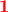 \displaystyle{\bf{{\color{red}1}}}
