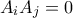 A_iA_j=0