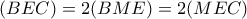 (BEC)=2(BME)=2(MEC)