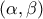 \left(\alpha ,\beta \right)